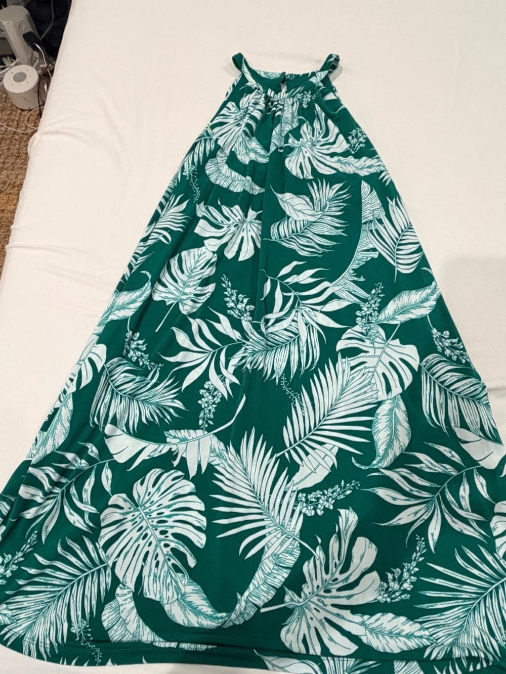 Elie Tahari Green Tropical Print Dress - Size XS - Excellent